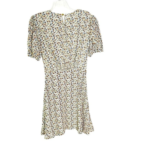 Faithfull The Brand Sidonie Floral Aurelia Cream Floral Mini Dress Size 4 - Picture 6 of 12
